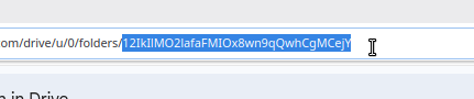 Finding the Google Drive folder ID