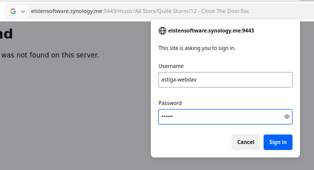 Test retrieving a file using the browser