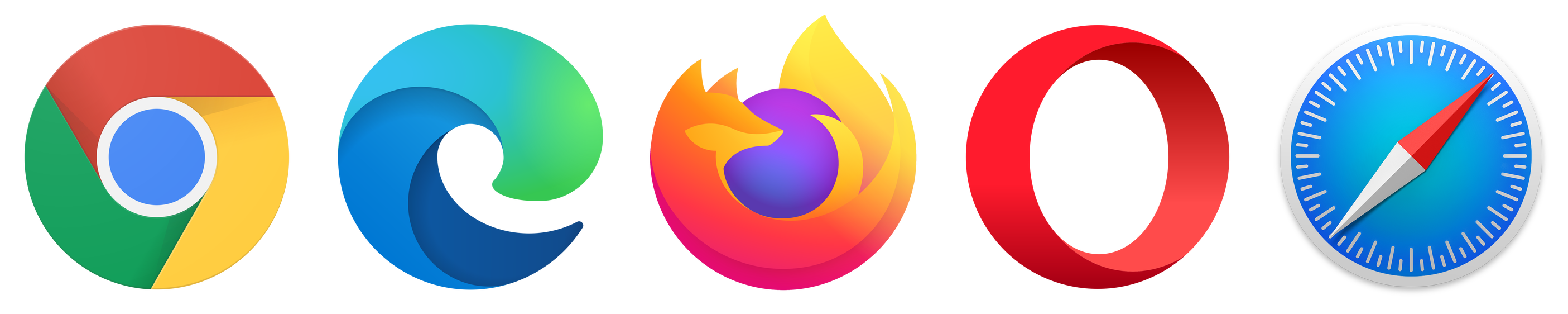 Works in all modern browsers: Chrome, Edge, Firefox, Opera and Safari